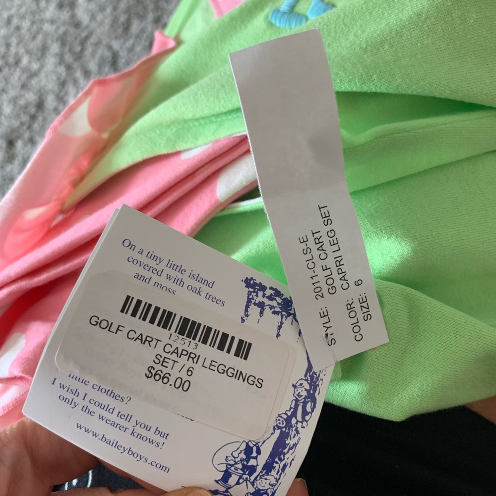 The Bailey Boys Golf Cart Capri Leggings Set - Picture 7 of 8